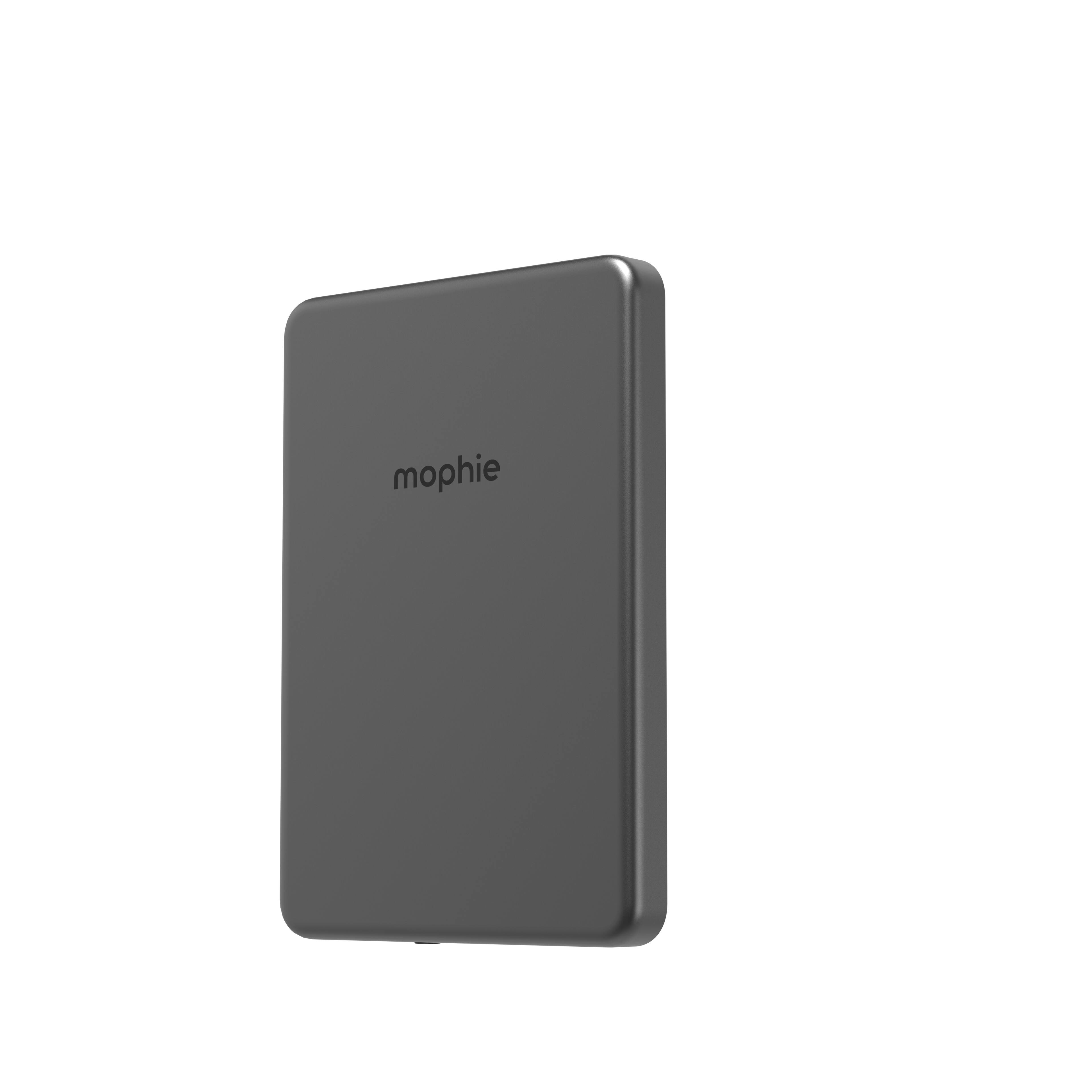 Alt View 10. mophie - Powerstation Wireless Slim 15W Qi2-certified Power Bank 5,000mAh internal battery - Black.