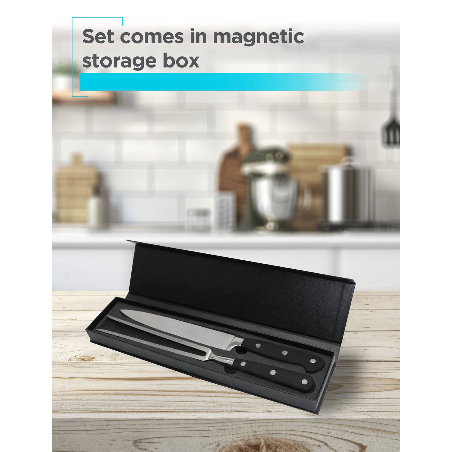 Set comes in magnetic storage box