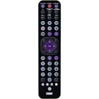 TERK - Rechargeable 8-Device Backlit Universal Remote - Black - Front_Zoom