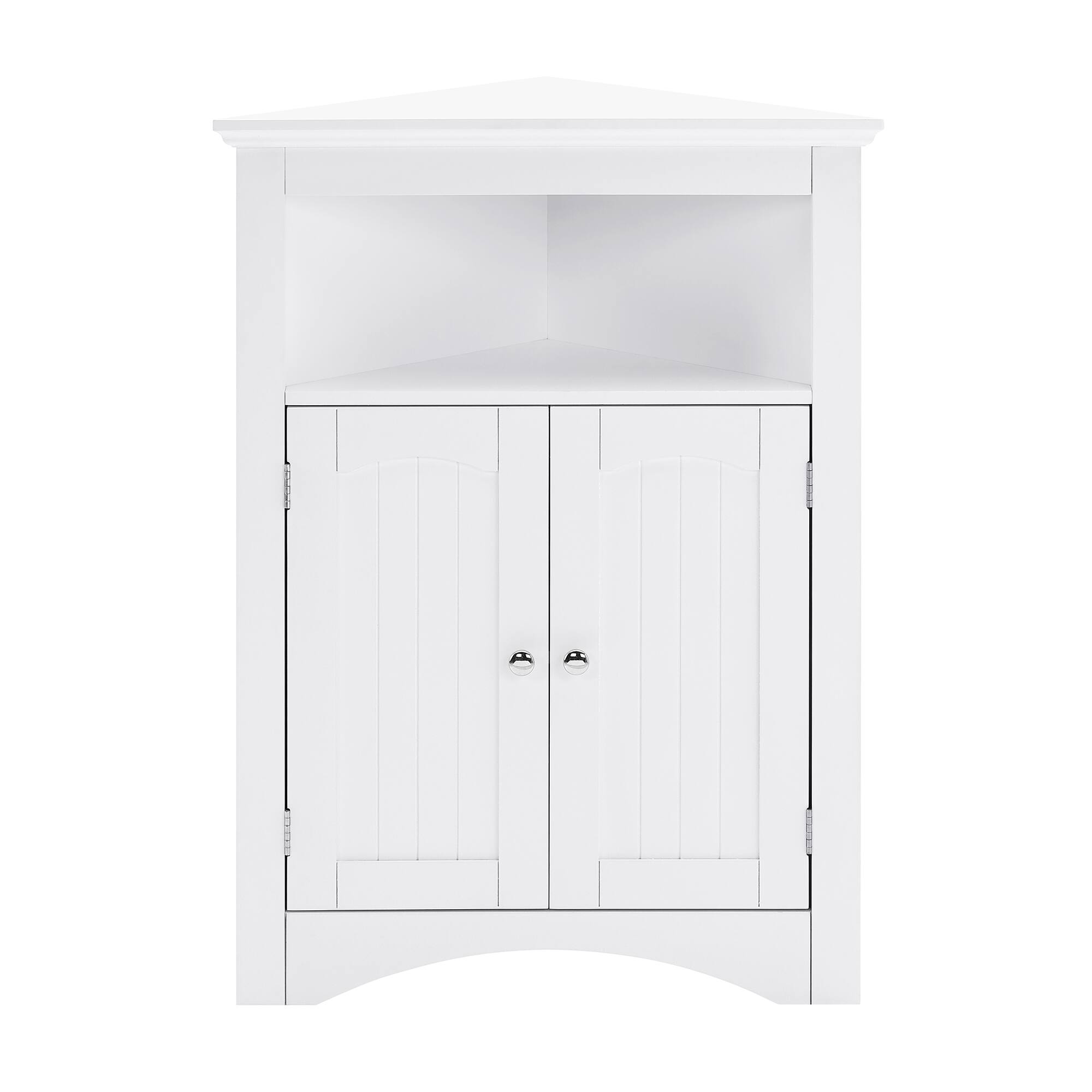 Back. APRILSOUL - sideboard cabinet corner cabinet Bathroom Floor with Doors and Shelves Kitchen Living Room for Bathroom - White.