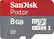 Front. SanDisk - Pixtor 8GB microSDHC Class 10 Memory Card - Gray/Red.