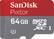Front. SanDisk - Pixtor 64GB microSDXC UHS-I Memory Card - Gray/Red.