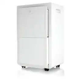 Friedrich - 35-Pint 16.25 Quart Bucket Capacity Dehumidifier - White