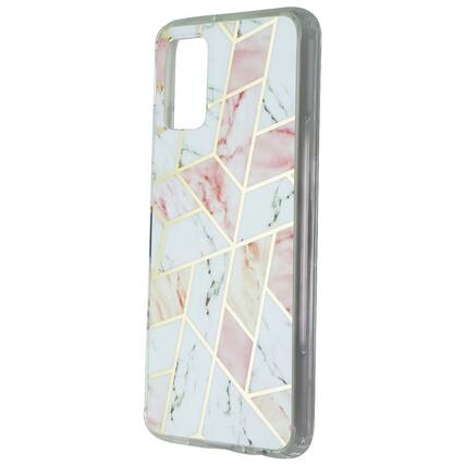 Front. Mybat - MyBat Fusion Series Protector Cover Case for Samsung Galaxy A02s - Pink Marble - Multicolor.