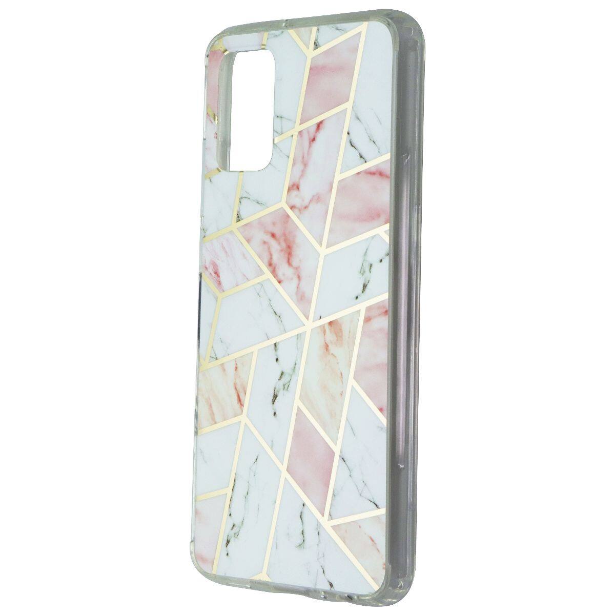 Front. Mybat - MyBat Fusion Series Protector Cover Case for Samsung Galaxy A02s - Pink Marble - Multicolor.