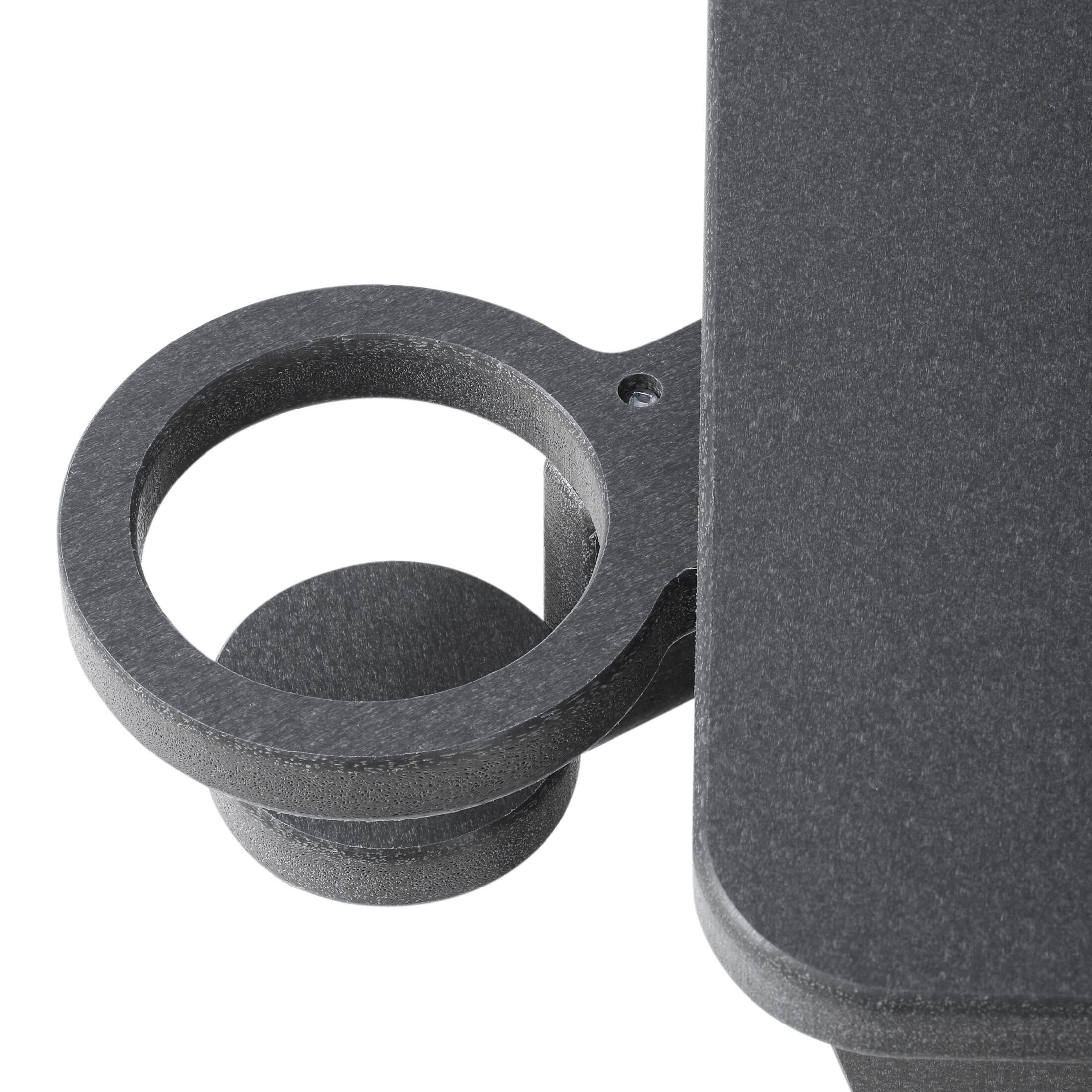 Alt View 6. WestinTrends - WestinTrends Highland Outdoor Patio HDPE Adirondack Chairs With Cup Holders (Set of 2) - Gray.