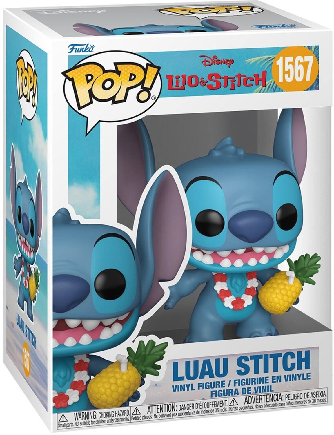 SEoenty Popy li Funko. Disney 1 Lil0 & STETCH 1567 POP! R UAAL STCCH 1 LUAU STITCH FIGURINE EN VINYLE FIGURE / VINYL DE VINIL FIGURA PELIGRO DE ASFIXIA. D'TOUFFEMENT. ADVERTENCIA: nios menores de 36 meses. DANGER No es adecuado para ATTENTION: de 36 mois. Partes pequeas. HAZARD. Bux enfants de moins WARNING: CHOKING Petites pieces. Ne convient pas children under 36 months. Not suitable for Smal parts.