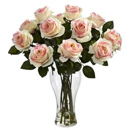 BreeBe - Blooming Roses w/Vase - Light Pink