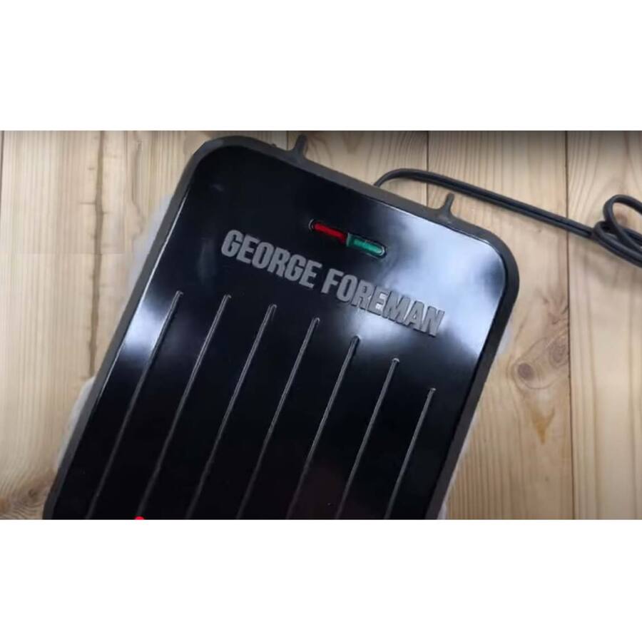 George Foreman 2-Serving Contact Grill - Bronze & Black, 760W, Perfect For Small Spaces