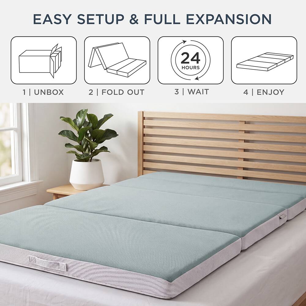 EASY SETUP & FULL EXPANSION

1 | UNBOX
2 | FOLD OUT
3 | WAIT
4 | ENJOY