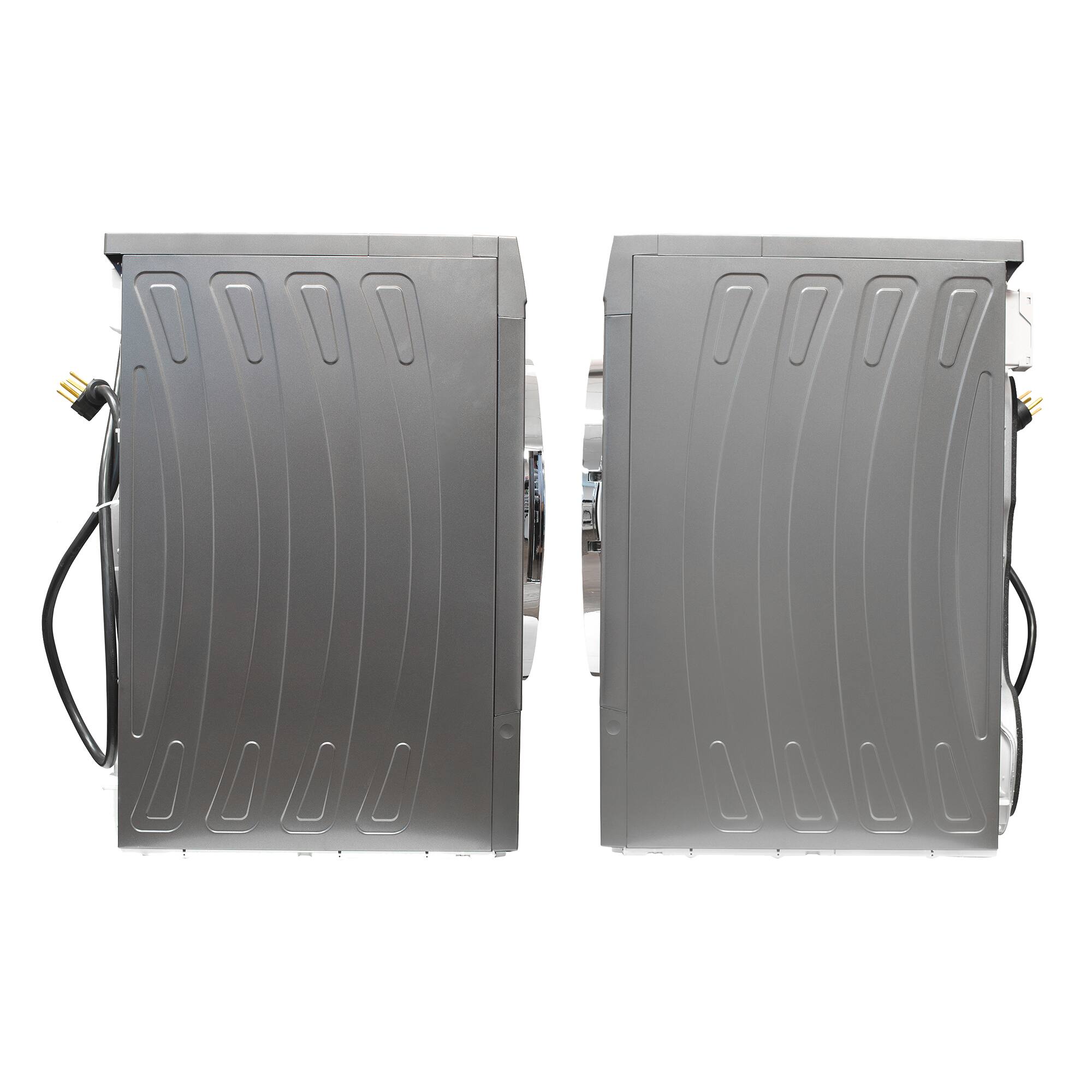 Alt View 3. Conserv - Conserv 4 Cu. Ft. Ventless Condensing Electric Dryer | Sanitize, LED, Reversible Door | Energy Star 220V - Stackable - Titanium.