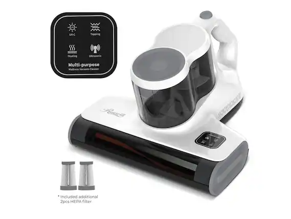 UV-C
Tapping
Heating
Ultrasonic
Multi-purpose Mattress Vacuum Cleaner
*Included additional 2pcs HEPA filter