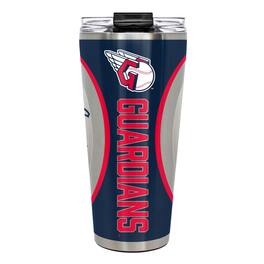 Great American Products - Cleveland Guardians 32oz. Big Slim Game Ball Travel Tumbler - White
