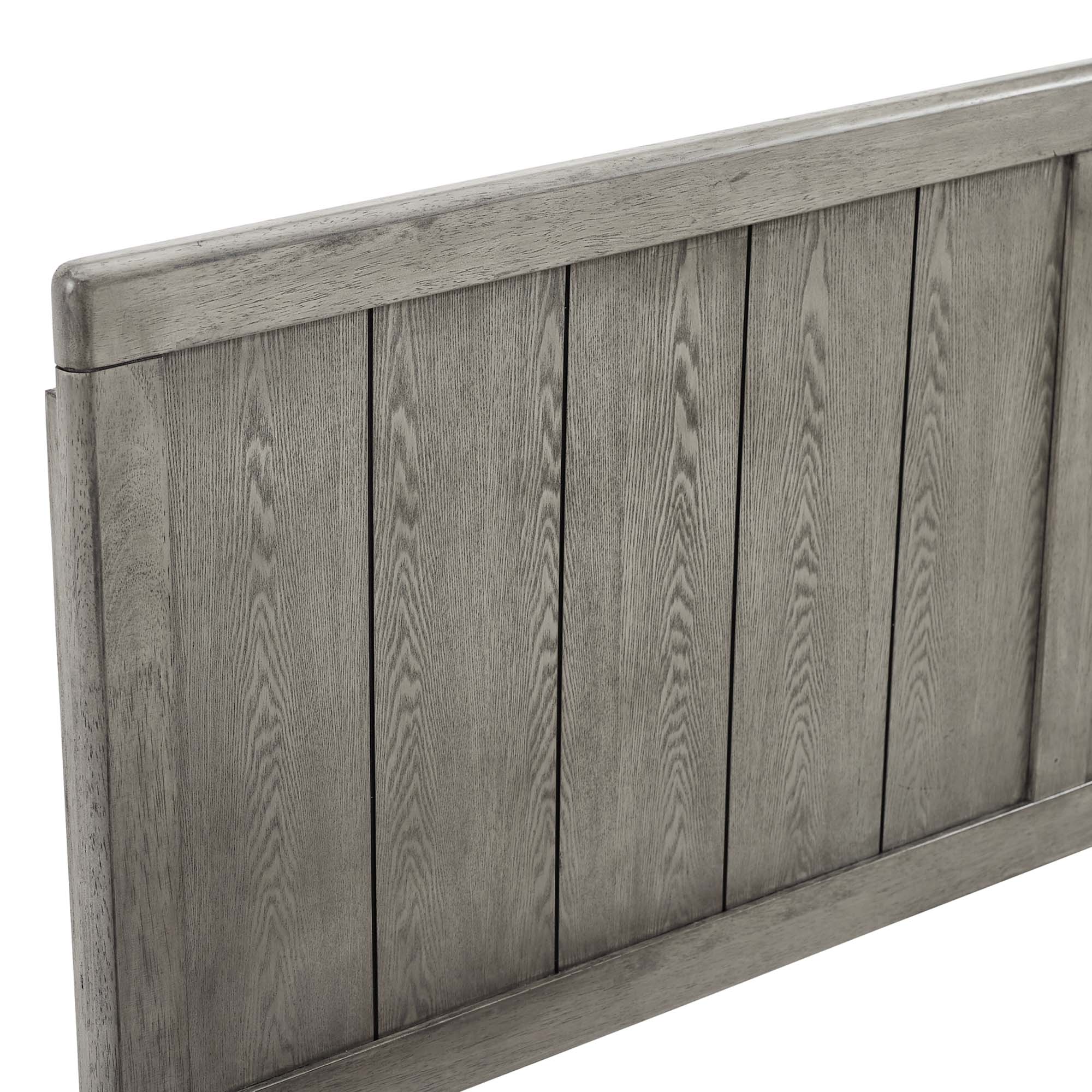Back. Modway - Robbie Wood Queen Headboard by Modway - Gray.
