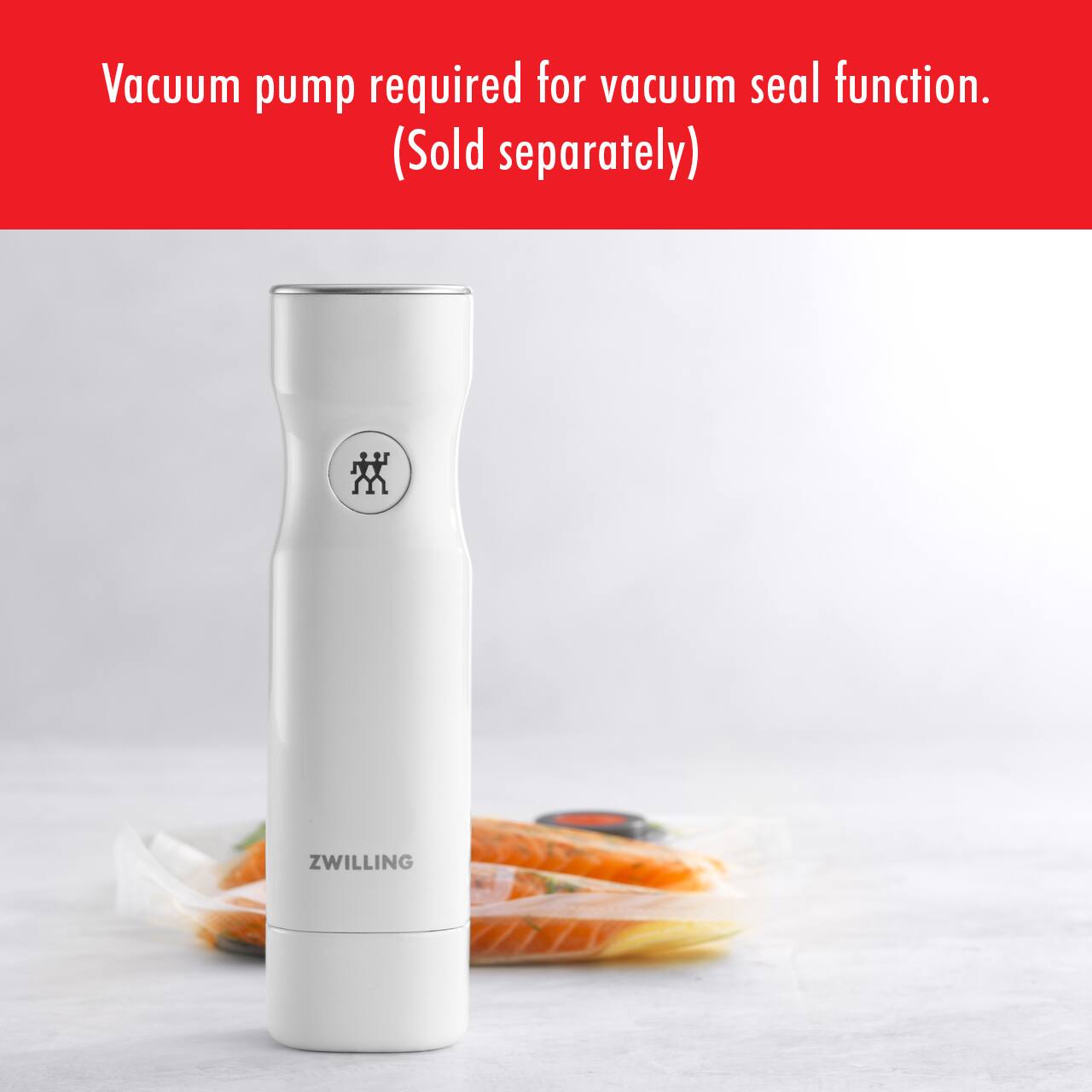 Vacuum pump required for vacuum seal function. (Sold separately) #ZWILLING