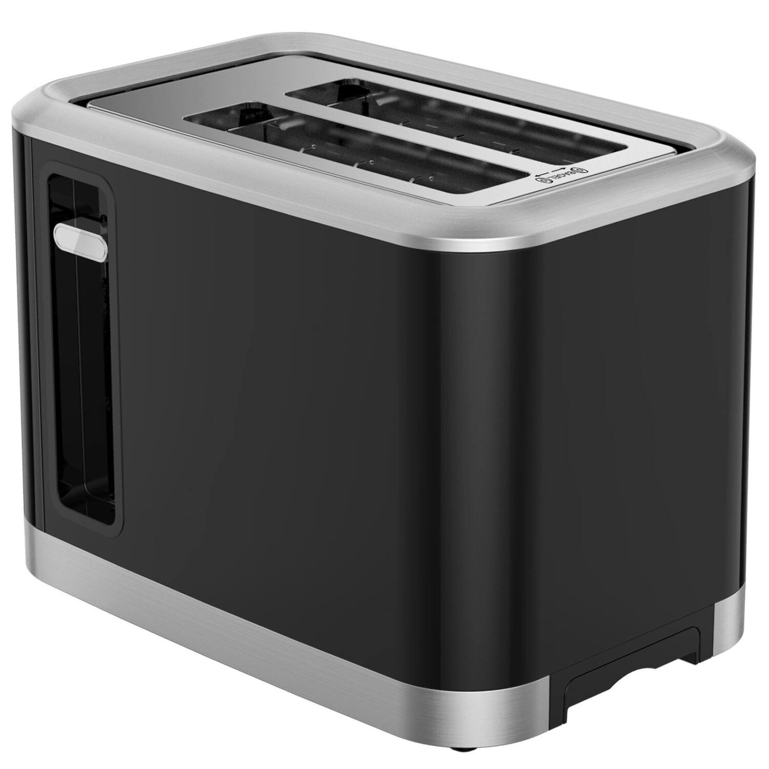 Alt View 4. Culinary Chef - Culinary Chef Ccto250-black 2-slice Touch-screen Toaster With 6 Shade Settings, Black - black.