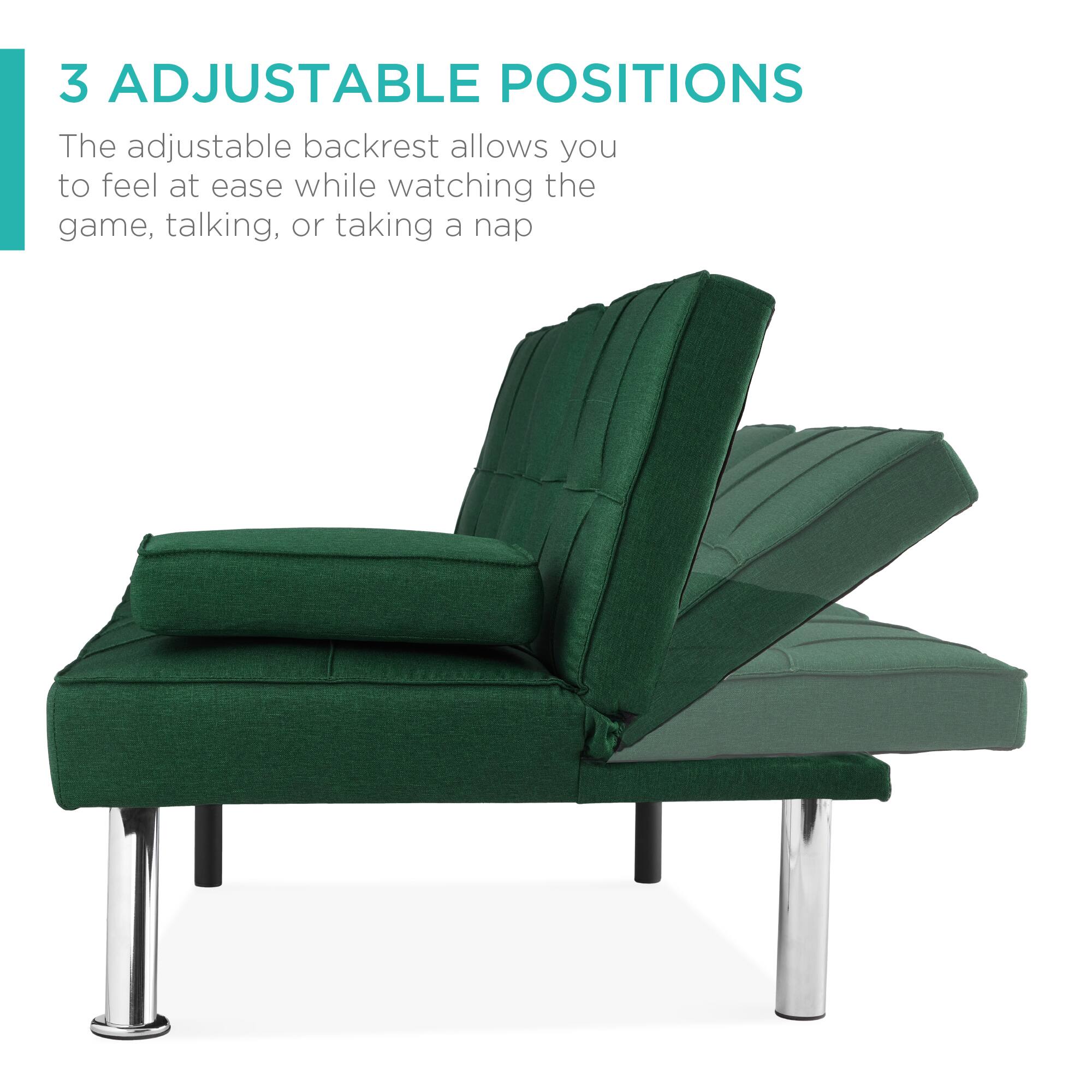 3 ADJUSTABLE POSITIONS

The adjustable backrest allows you to feel at ease while watching the game, talking, or taking a nap
