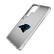Alt View 1. Keyscaper - Carolina Panthers Linen Logo Galaxy Clear Case - S24 - Multicolor.