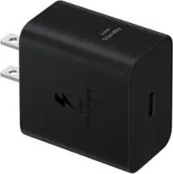 Samsung - Super Fast Charging 45W Power Adapter - Black - Front_Zoom