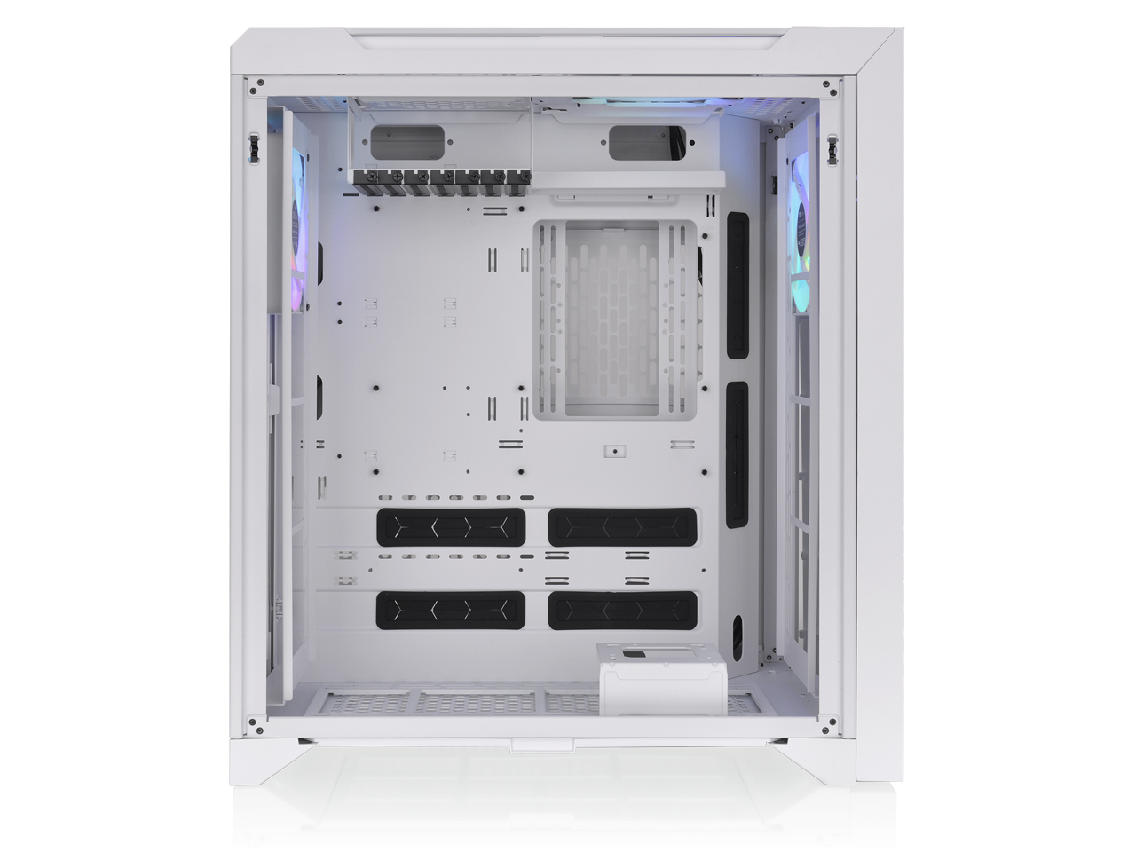 Alt View 9. Thermaltake - Thermaltake CTE C700 TG ARGB Snow Mid Tower, 3x140mm White Fans, Tempered Glass, White - White.