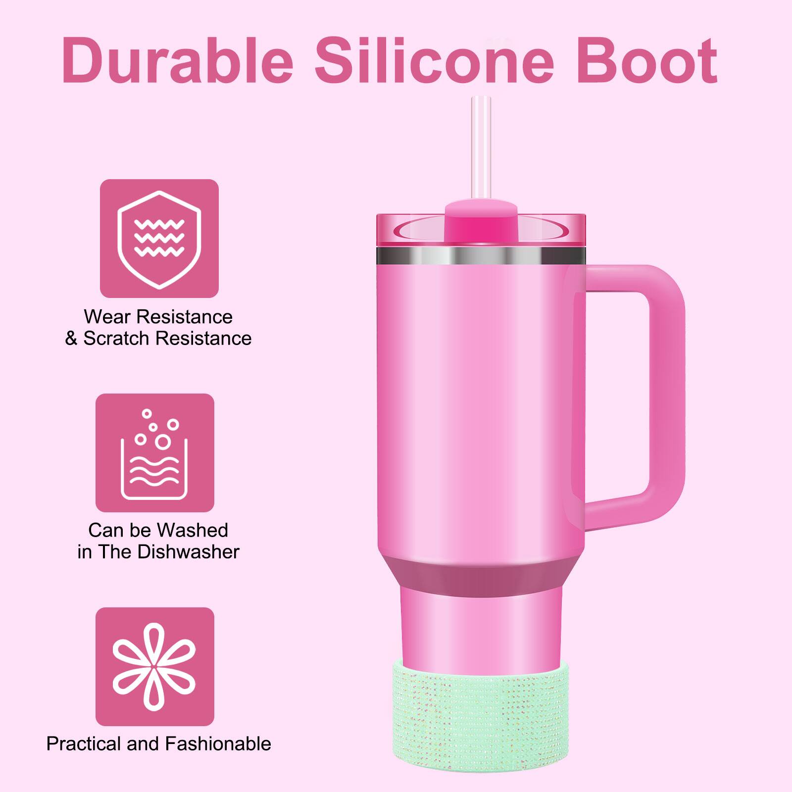 Durable Silicone Boot  
Wear Resistance & Scratch Resistance  
Can be Washed in The Dishwasher  
Practical and Fashionable