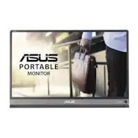 ASUS - ZenScreen 15.6" FHD IPS Portable Monitor with Foldable Smart Case (USB-C) - Black - Front_Zoom