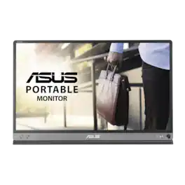 ASUS - ZenScreen 15.6" FHD IPS Portable Monitor with Foldable Smart Case (USB-C) - Black