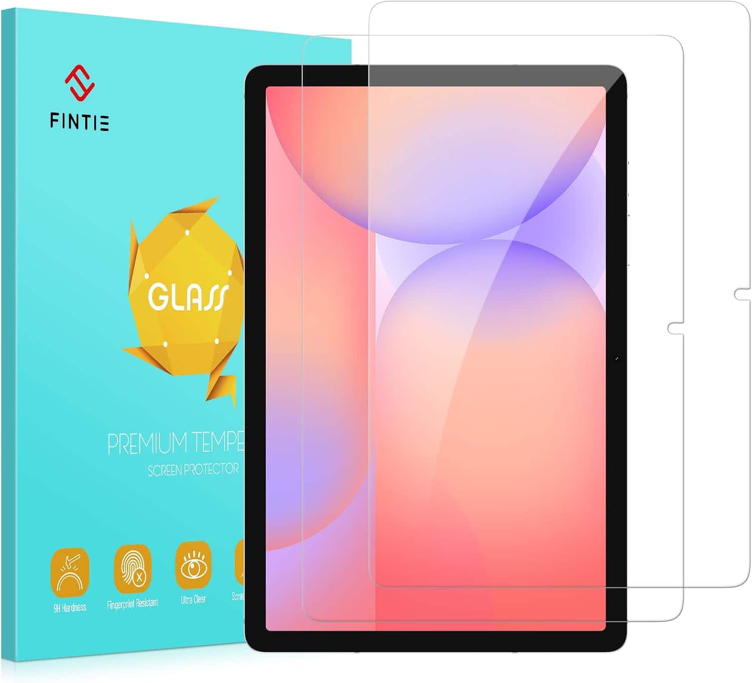 Fintie - [2 Pack] Screen Protector for Samsung Galaxy Tab S11/ Tab S10 Lite/ Tab S10 FE/ Tab S9 FE, 9H Tempered Glass, HD - Clear