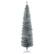 Front. Homcom - Artificial Pencil Christmas Tree, Slim Xmas Tree with 499 Realistic Branch Tips and Plastic Stand - silver.