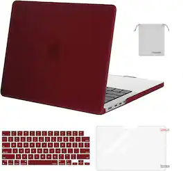 mosiso - Case for MacBook Pro 14 inch Case M5 M4 M3 M2 M1 2026-2021 A3427 A3426 A3434 A3112 A3185 A3401 A2918 A2992 A2779 A2442 - Marsala Red