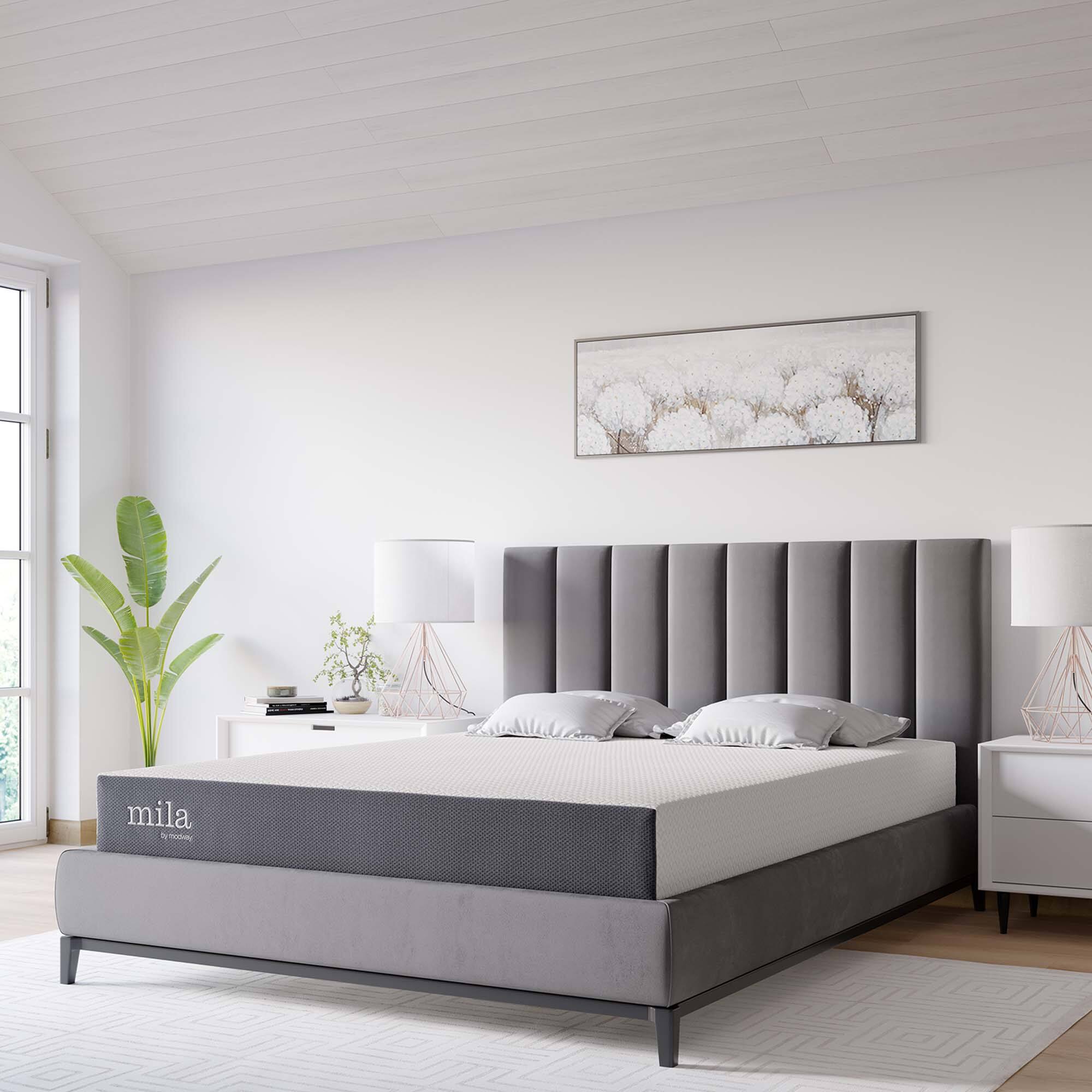 Alt View 2. Modway - Mila 8" Queen Mattress by Modway - White.