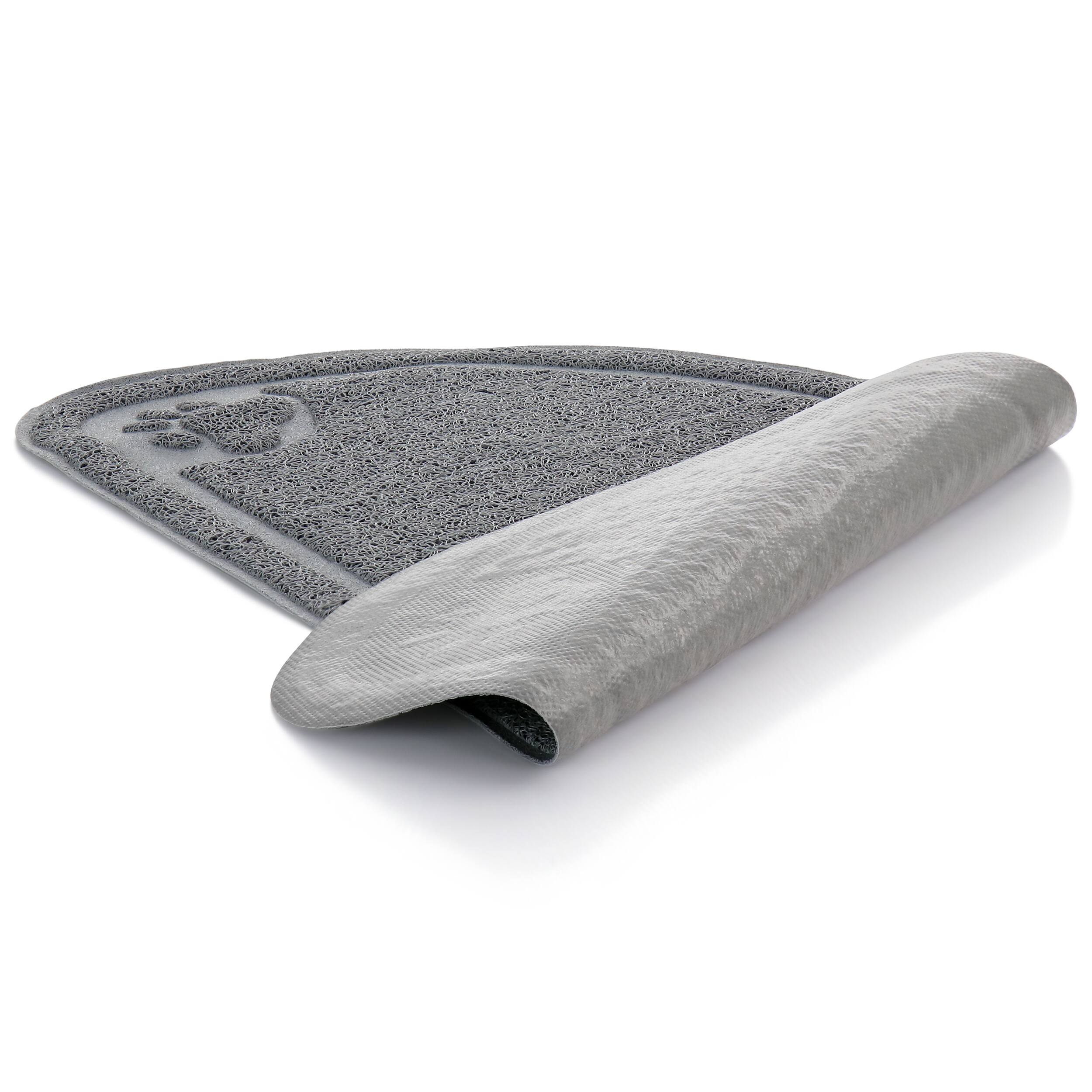 Alt View 1. Gibson - Gibson Home Pet Elements 14.2 x 23.6 Inch Paw Print Placemat in Grey - Gray.
