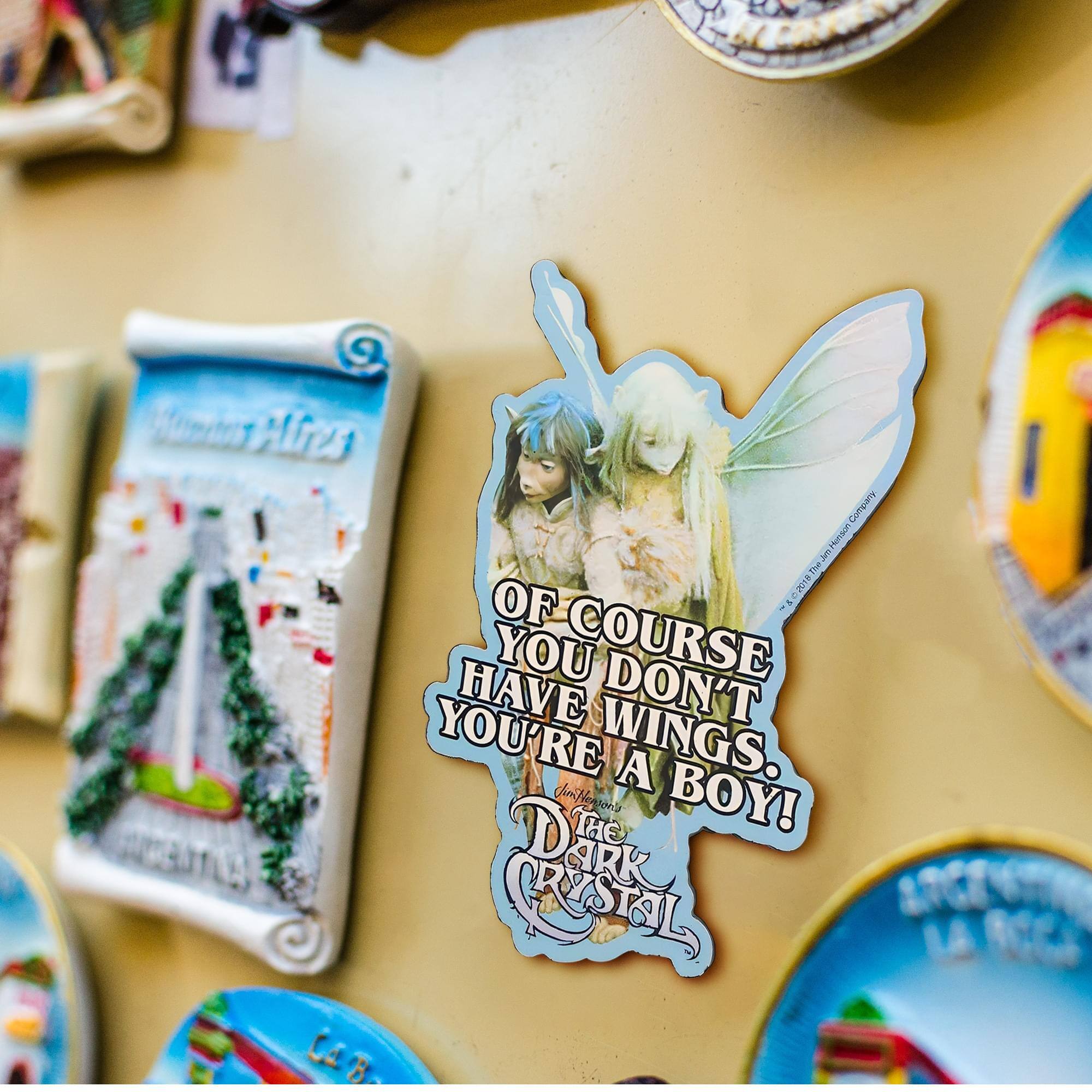 Hirs Company Metain 2 m OF - YOU COURSE HAVE DON'T YOU'RE WINGS. A ChmiNegran's THE on' BOY! ACEUTLA DARK ARK CTALS Ca B

OF COURSE YOU DON'T HAVE WINGS. YOU'RE A BOY!  
The Dark Crystal