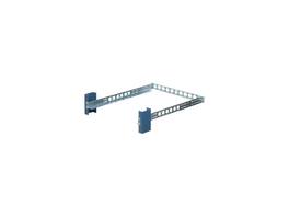 RackSolutions - 1U 2Post Rail, 24" Depth, Dell/HP/IBM Compatible with Cable Management - Metallic