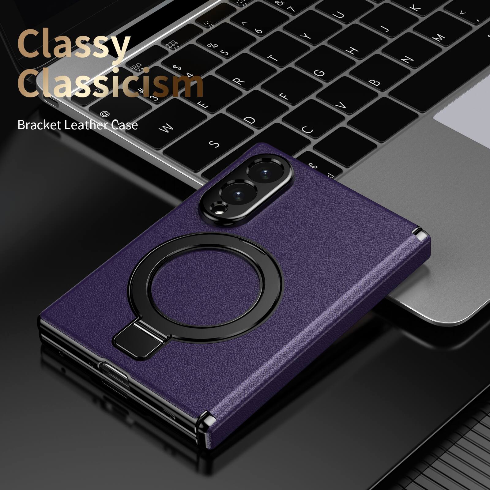 Classy Classicism  
Bracket Leather Case