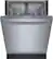 Alt View 1. Bosch - 100 Series 24" Front Control Smart Built-In Hybrid Stainless Steel Tub Dishwasher with 50dBA - Stainless Steel.