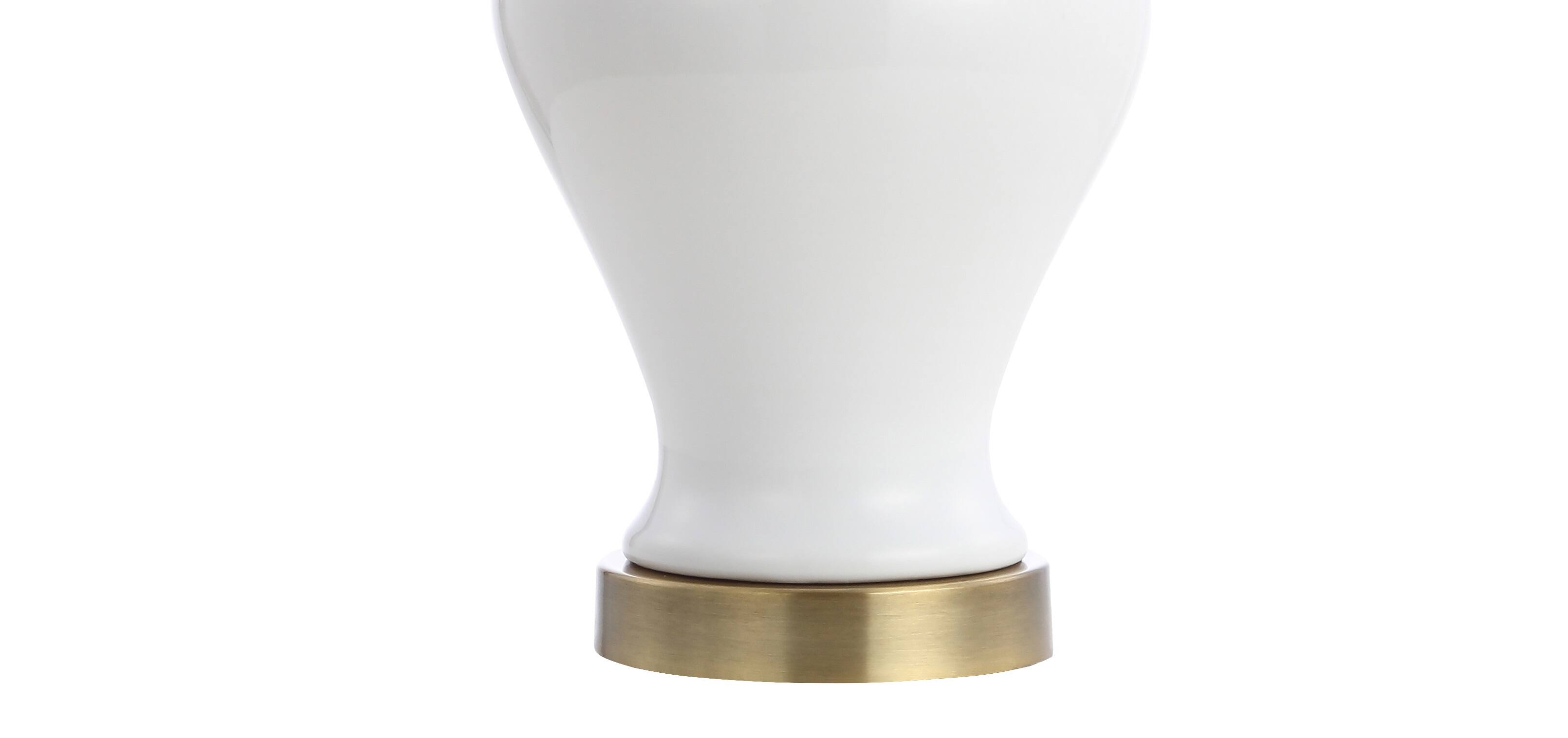 Alt View 7. Jonathan Y - Qin 22" Ceramic/Iron Classic Cottage LED Table Lamp, White (Set of 2) - White.