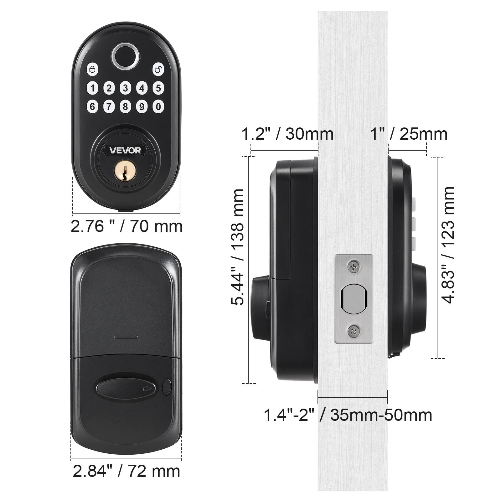 - VEOR
- 1.2" / 30mm
- 1" / 25mm
- 2.76" / 70mm
- 5.44" / 138mm
- 4.83" / 123mm
- 1.4"-2" / 35mm-50mm
- 2.84" / 72mm