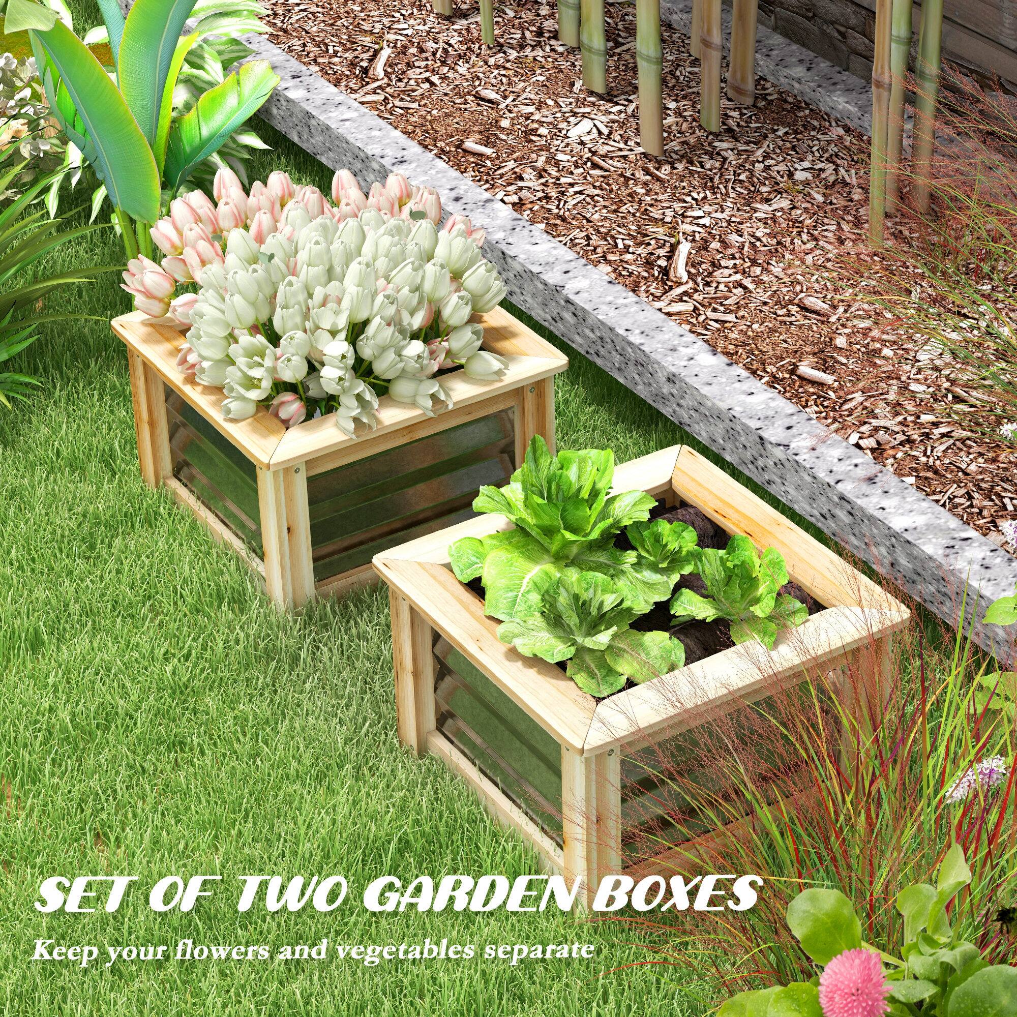 SET OF TWO GARDEN BOXES
Keep your flowers and vegetables separate.