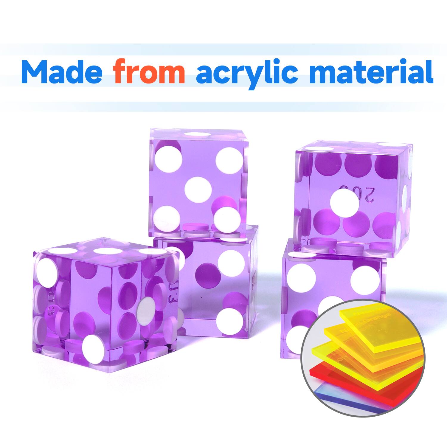 Made from acrylic material 20 2 E.