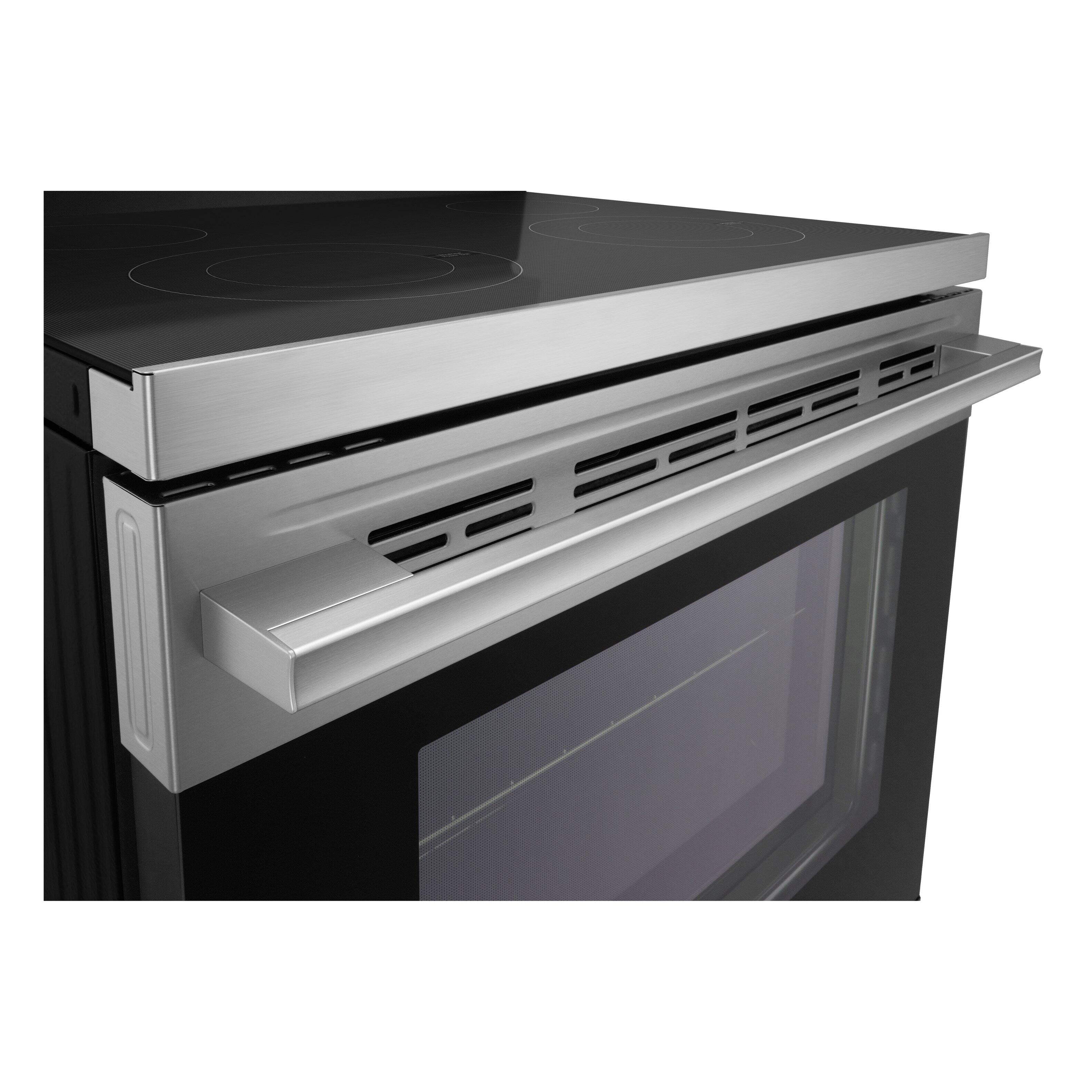 Alt View 19. LG - 6.3 Cu. Ft. Freestanding Electric Convection Smart Range with Air Fry and WideView Window - Stainless Steel.