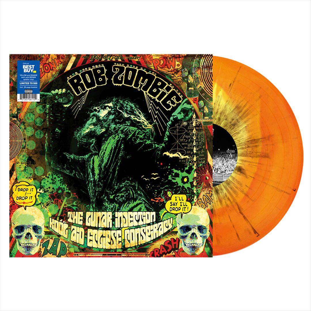 Front. Lunar Injection Kool Aid Eclipse Conspiracy [Yellow Orange Brown Swirl Vinyl] [Only @ Best Buy] [LP].