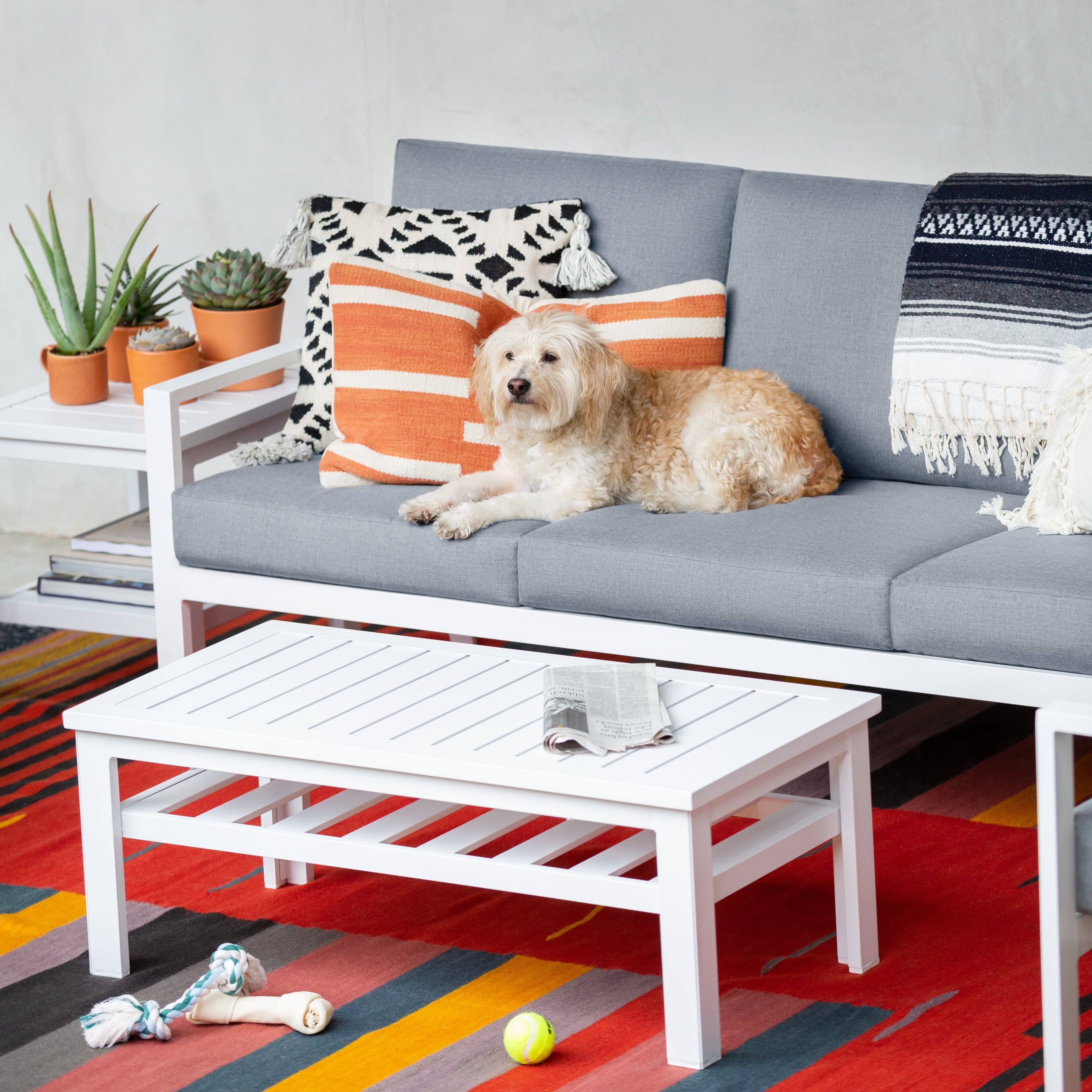 Alt View 1. Yardbird® - Luna Outdoor Sofa Set - Silver.