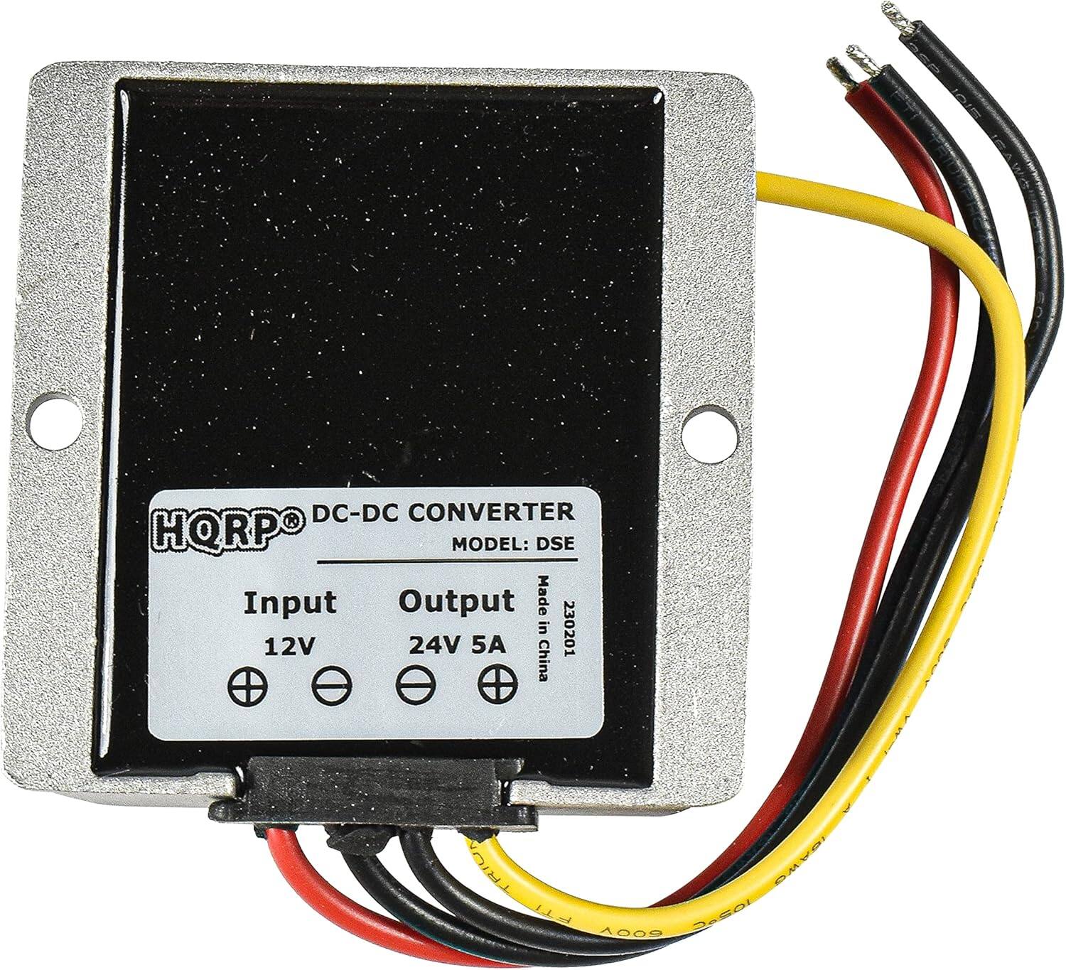 DC-DC CONVERTER  
HQRPO  
MODEL: DSE  
Input: 12V  
Output: 24V 5A  
Made in China  
230201  
TRIOK GAWO FTT  
2A60 A009