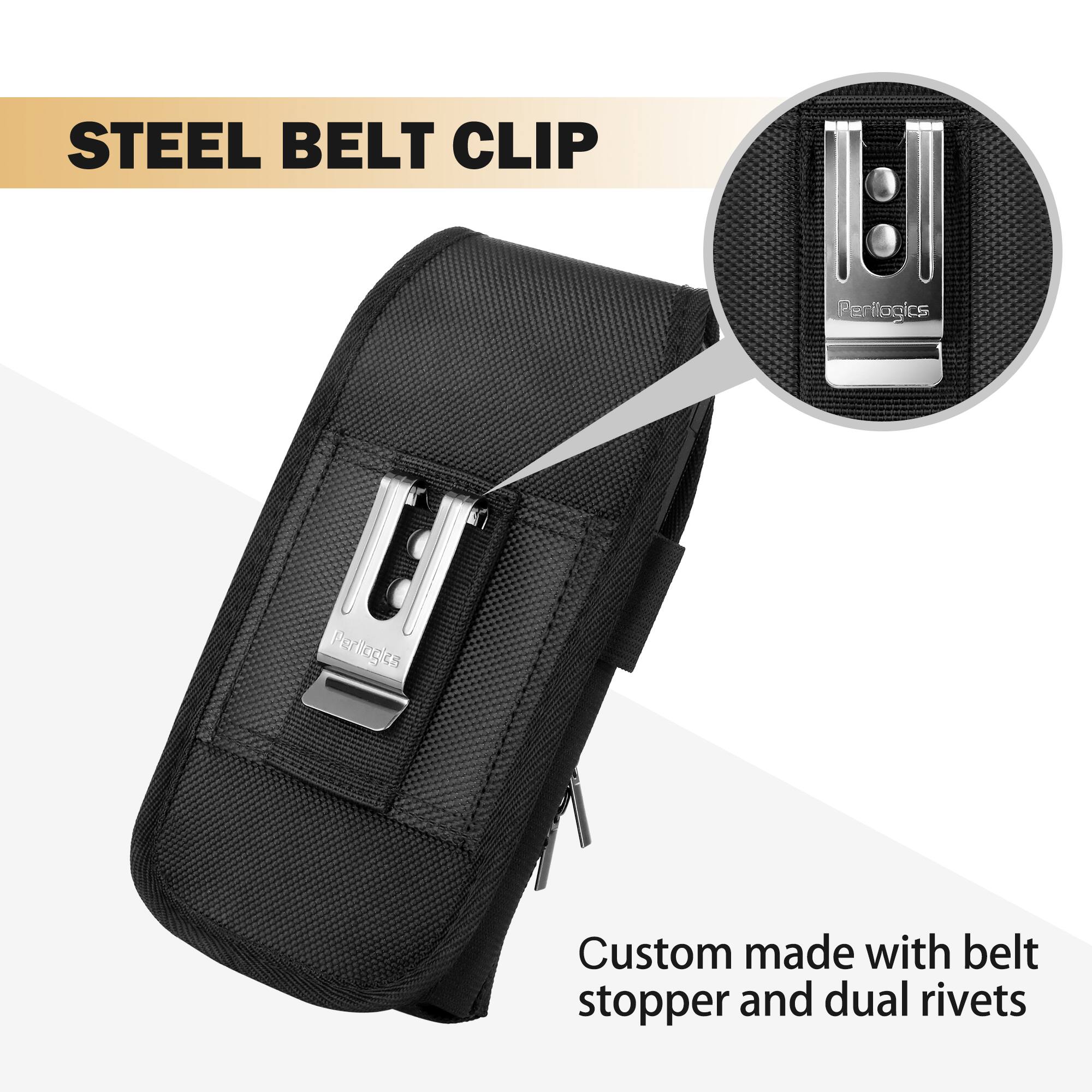 STEEL BELT CLIP

Custom made with belt stopper and dual rivets