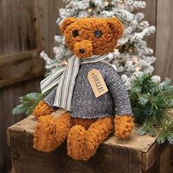 Angle. BreeBe - Douglas Teddy Bear Doll - Brown, Grey.
