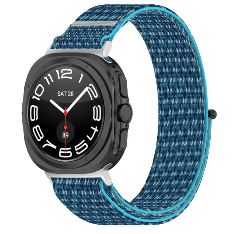 StrapsCo - Nylon Comfort Watch Band Strap For Samsung Galaxy Watch Ultra - Sea Blue