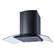 Left. Winflo - Winflo 30 inch Convertible 300 CFM Black Steel Wall Mount Range Hood - Black.