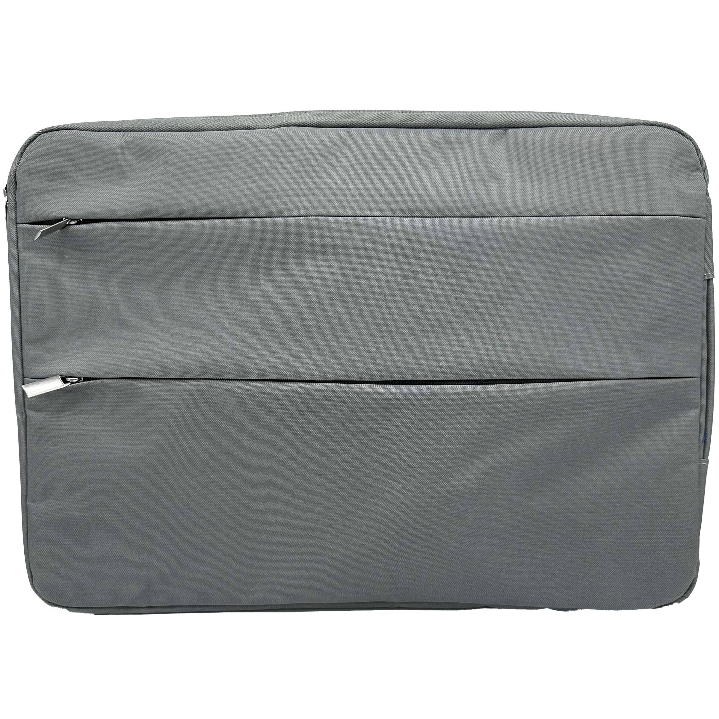 Front. Three61 - Harifinn 17" Laptop Bag - Grey - Grey.