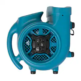 XPOWER - 1/4 HP 1600 CFM 3 Speed Air Mover, Carpet Dryer, Floor Fan, Blower - Blue